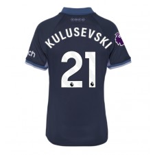 Tottenham Hotspur Dejan Kulusevski #21 Bortatröja Dam 2023-24 Korta ärmar